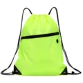 Fluoreszierender grüner Kordelzug Rucksack für Outdoor Sport Fitness und Ausrüstung Aufbewahrung. - Klein 43x35 cm / Fluoreszierendes Grün