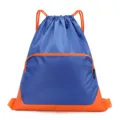 Sac a dos de sport imperméable bleu orange avec cordon serrage fitness voyage léger. - S / 019 Bleu roi