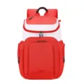 Großer Sportrucksack für Basketball und Fußball, rot-weiße Tasche für das Training. - Rot Rucksack