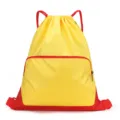 Sac à dos de sport jaune et rouge à cordon de serrage imperméable pour fitness gym - S / 019 Jaune