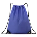 Blue drawstring backpack 210D polyester lightweight sports gym sack bag for adults - Royal Blue