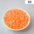 Perline craquelé in acrilico arancione fai da te creazione gioielli per braccialetto collana orecchini - 3#