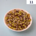 Detailed close-up shot of acrylic crackle double-color beads for DIY jewelry making parts. - 11#