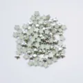 Dettaglio toppe stella piatta DIY, perfette per bellezza del telefono e decorazione capelli. - 10mm / 2000 Pezzi/Pacco / Argento Opaco