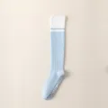 Chaussettes de compression sport longues antidérapantes bleu clair pour femme yoga. - Taille unique / Bleu ciel