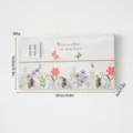 Floral wooden wall-mounted key holder with 3 hooks, size 25x13.5 cm, pastoral style - Rectangular key box-pastoral style white