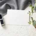 Blank white greeting card blank cardstock for handmade message notes and blessings variant - Blank Single Card