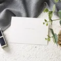 Minimalist Thank You greeting card with linen texture for holiday blessing and appreciation - Thank You Single Card