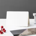Blank folded paper card detail shot, minimalist white card for hand drawing and greeting card use. - 1 Upgraded Thickened 350g Folding Card (White Matte Special Paper)