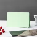 Blank folded card detail showing green surface and paper texture for DIY hand painting and notes. - Light Green 250g