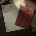Vintage stationery set with retro envelope and lined letter paper for romantic gifts. - 10 Antique Red-Brown Envelopes + 20 White Rabbit Letter Papers + 10 Wax Seals
