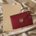 Elegant red envelope letter set with wax seal and dried flower for romantic love letters. - 3 Linen Wine Red Envelopes + 10 Kraft Lined Letter Papers + 3 Wax Seals