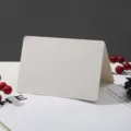 Blank White Folded Card DIY Greeting Note Card Heavyweight Paper Variant Option For Craft - 1 Thickened 300g Folding Card (White)