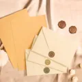 Retro stationery set with sheepskin texture envelopes, lined letter paper, and wax seal stamps. - Envelope With Kraft Lined Paper And Seal Sticker