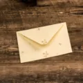 Enveloppe vintage a motif floral, papeterie elegante et retro pour lettres d'amour romantiques. - Enveloppe Unique / Paquet de 1 Pièce (17.5x11cm)
