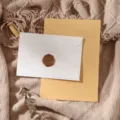 Retro stationery set with white envelope, lined paper and wax seal for creative writing. - White 3 Envelopes + 10 Kraft Lined Papers + 3 Stamps
