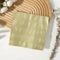 Adhésifs sceau de cœur dorés étiquettes décoratives pour invitations de mariage - Autocollant Doré
