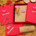Vintage stationery gift box set romantic letter envelope for valentines day gifts - Pink Calla Lily Premium Letter Set 12