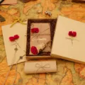 Vintage stationery and envelope gift box set, romantic love letter gift for Valentine's day. - Red Rose Letter Set 13
