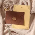 Vintage style stationery set with tree texture envelope and lined paper for heartfelt letters. - Brown 3 Envelopes + 10 Kraft Rabbit Papers + 3 Stamps