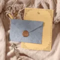 Vintage Stationery Set Retro Letter Paper Envelope with Wax Seal Stamp for Writing Letters - Grey 33 Envelopes + 10 Kraft Rabbit Papers + 3 Stamps