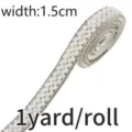 Ruban de strass perle autocollant bande de cristal 1.5cm largeur 1 yard pour couture artisanat DIY - 1,5 cm de large