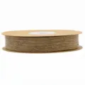 Natural jute burlap ribbon roll for DIY crafts, sewing, wedding and home decor details. - 2.5cm Wide