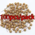 Tiges de baies artificielles dorées paquet de 100 pcs pour déco de Noël et Nouvel An. - Or