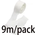 White ruffled ribbon roll 4cm wide 9 meters pack for gift wrapping and party decor. - White