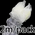 Borde de encaje de perlas plisadas de organza blanca, paquete de 2m para costura y decoracion - 11cm*2m/pieza / Blanco Roto