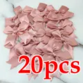 Pink satin ribbon bows set of 20 pcs, ideal for DIY crafts, gift wrapping and party decor. - 2.5cm 20 Pieces/Pack / Flesh Pink