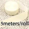 Beige 4cm velvet ribbon roll for gift wrapping, apparel accessories, and DIY crafts 5m - 4cm x 5m/Roll / Beige