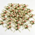 4.5cm Satin Band Rosen Blüten Schleifen Basteln DIY Hochzeit Geschenkbox Deko Art - 100 Stück/Packung