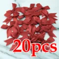 20 piezas lazos de cinta de satén rojo para manualidades, bodas y decoración de regalos. - 2.5cm 20 Piezas/Paquete / Rojo