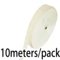 Beige flocked ribbon 1cm wide velvet tape roll for handmade crafts, gift wrapping and sewing, 10m. - 1cm*10m/Roll / Off White