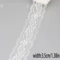 Weisse spitzenband borte fuer naehen handarbeit DIY hochzeitskleid 3.5cm breit - Stil 7