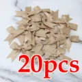Conjunto de lazos de cinta de satén, lazos decorativos para manualidades DIY y regalos. - 2.5cm 20 Piezas/Paquete / Champán