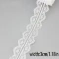 Weißes Spitzenband 3cm Breite für DIY Nähen Hochzeit Kleidung Geschenkverpackung. - Stil 11
