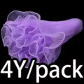 Μωβ πλισέ τορπίλη κορδέλα 4 yards μήκος 28cm πλάτος για συσκευασία λουλουδιών DIY χειροτεχνία - Ανοιχτό Μοβ