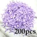 200pcs violetes korpeles saten mikres yfasmatines gia diakosmisi kai cheirotechnias diy - 200 Τεμάχια/Συσκευασία / Ανοιχτό Μοβ