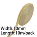 Beige velvet ribbon 10mm wide and 10m long for DIY crafts, gift wrapping and sewing decor. - 1cm*10m/Roll / Champagne