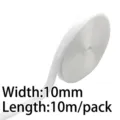 White velvet ribbon roll 10mm width 10 meters per pack for DIY crafts sewing decoration - 1cm*10m/Roll / White