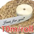25mm decorative printed ribbon roll, Just for you text, 10 meters per roll for gift wrapping. - 2.5cm*10m/Roll / Off White