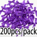 200tmh mof saten fiongoi 4x4cm mikra diakosmitika gia xeirotechnies kai syskevasia doron - 200 Τεμάχια/Συσκευασία / Μωβ