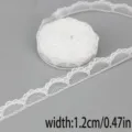 Weisse spitzenband borte 1.2cm breit fur basteln hochzeit deko geschenkverpackung. - Stil 27