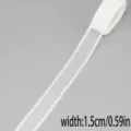 Weißes hohles Spitzenband 1.5cm Breite für DIY Hochzeitskleid Nähen und Bastelprojekte. - Stil 33