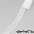 Weißes Spitzenband 2cm Breite für DIY Handwerk Nähen Hochzeitskleid Dekoration 5 Yards - Stil 34