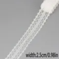 Weisse spitzenband borte 2.5cm breite, ideal fur diy handwerk hochzeit nahen kleidung design. - Stil 36