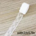 Weißes spitzenband stoff rolle, 2cm breite für DIY nähen, hochzeit handwerk und kleidung. - Stil 37