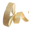 Gold glitter ribbon for gift wrapping, Christmas tree decoration, and DIY crafts. - Gold 5cm*2m